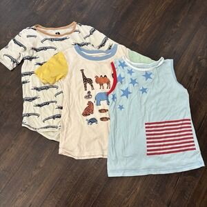 Boys Sz 8/10 DotDotSmile Shirts - Safari Crocodile Americana Tank  Kids Tops Lot
